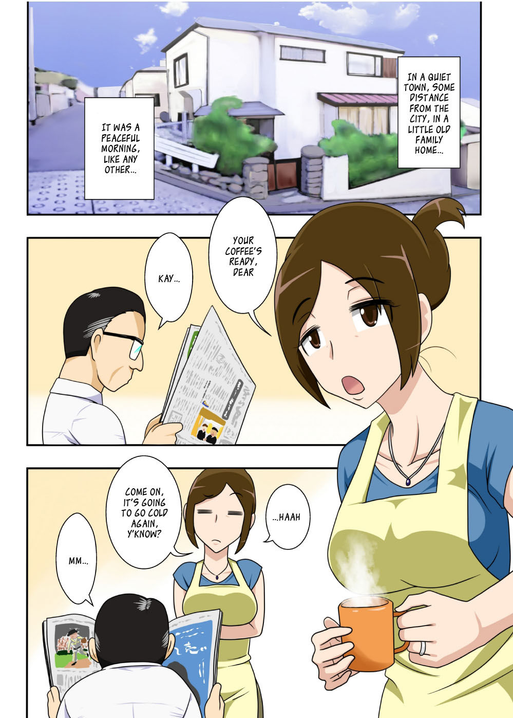 Hentai Manga Comic-Today, once again, my fap material is a pregnant housewife having sex!-Read-2